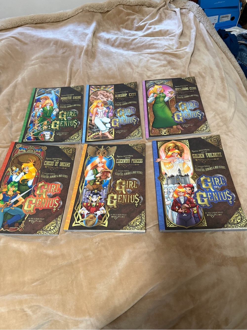 Girl Genius Lot of 6 books volume 1-6